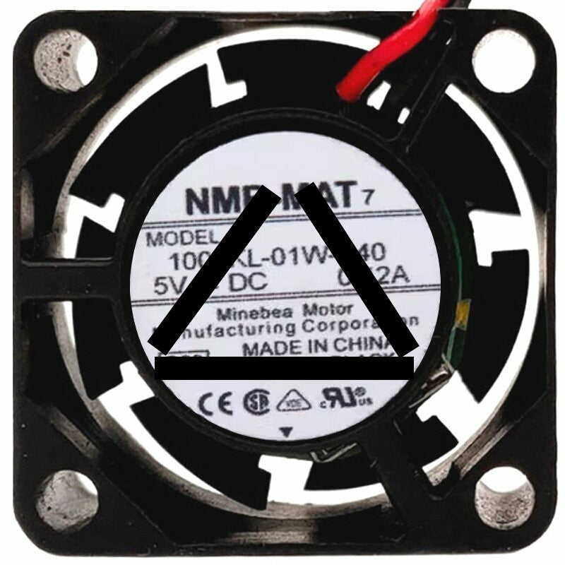 NMB-MAT 1004KL-01W-B40 DC 5V 0.12A 2 Wires 2510 Axial Cooling Fan