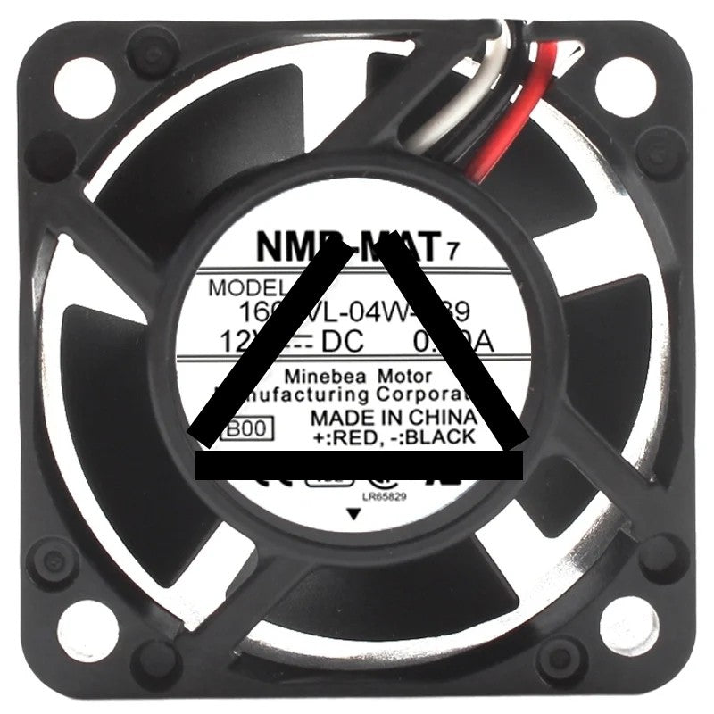 NMB-MAT 1608VL-04W-B39 DC 12V 0.10A 3 Wires Axial Cooling Fan