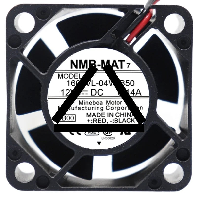 NMB-MAT 1608VL-04W-B50 DC 12V 0.14A 2 Wires Axial Cooling Fan