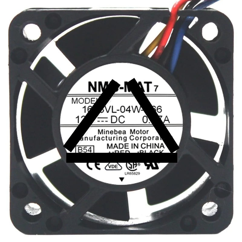 NMB-MAT 1608VL-04W-B66 DC 12V 0.17A 4 Wires Axial Cooling Fan