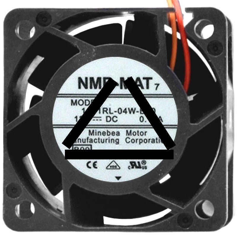 NMB-MAT 1611RL-04W-B30 DC 12V 0.10A 2 Wires Axial Cooling Fan