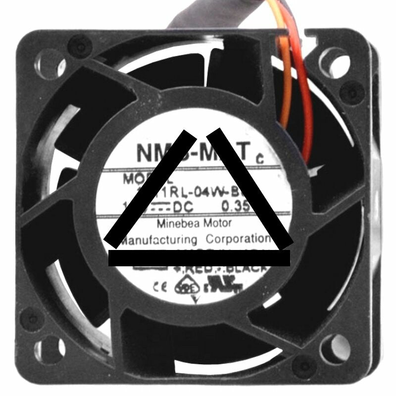 NMB-MAT 1611RL-04W-B69 DC 12V 0.35A 3 Wires Axial Cooling Fan
