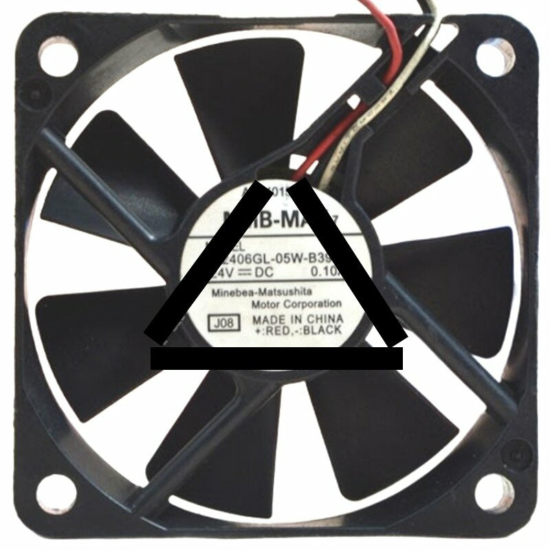 NMB-MAT 2406GL-05W-B39 DC 24V 0.10A 2 Wires / 3 Wires Axial Cooling Fan