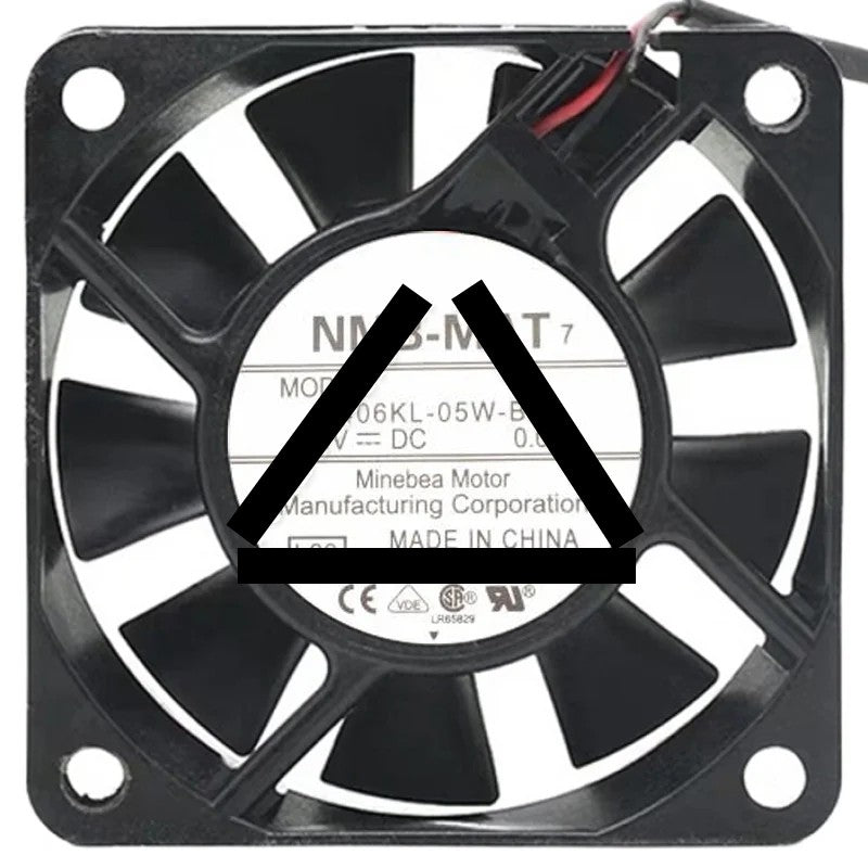 NMB-MAT 2406KL-05W-B30 DC 24V 0.08A 2 Wires Axial Cooling Fan