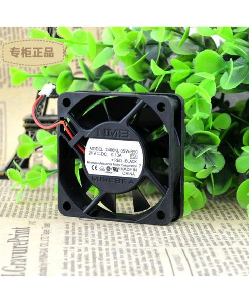 Original NMB-MAT 2406KL-05W-B50 DC 24V 0.13A 60*60*15mm Fan