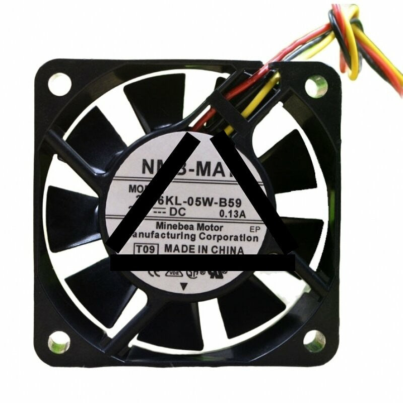 NMB-MAT 2406KL-05W-B59 DC 24V 0.13A 2 Wires / 3 Wires Axial Cooling Fan