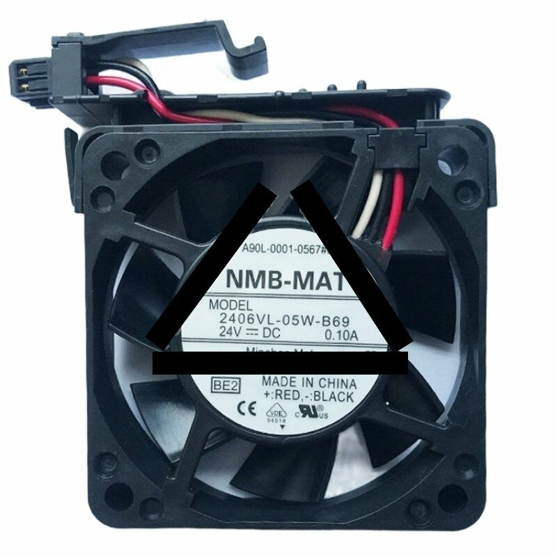 NMB-MAT 2406VL-05W-B69 A90L-0001-0567#B DC 24V 0.10A Axial Cooling Fan