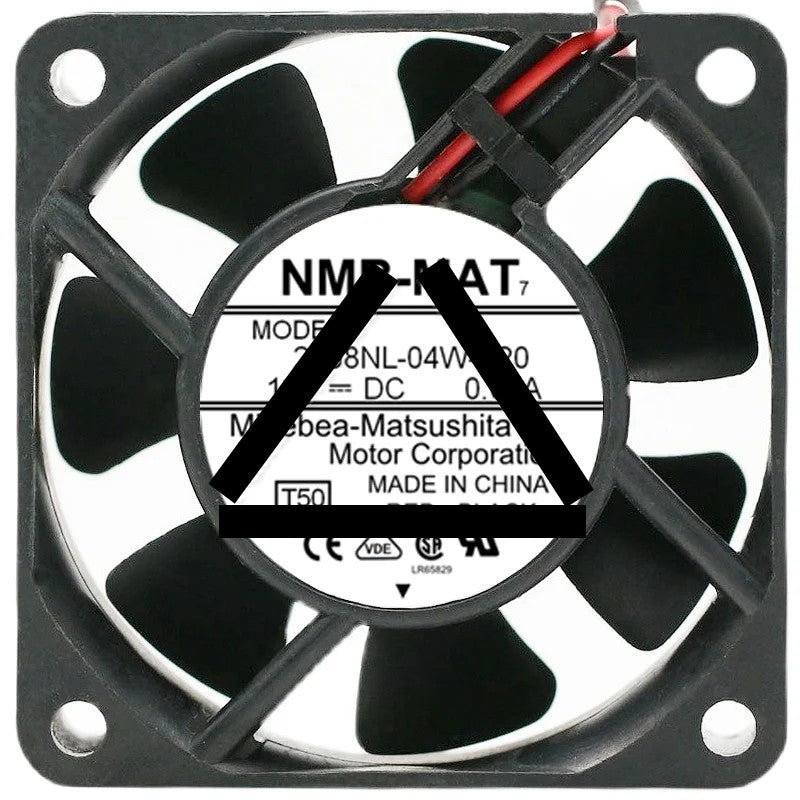 NMB-MAT 2408NL-04W-B20 DC 12V 0.09A 2 Wires Axial Cooling Fan