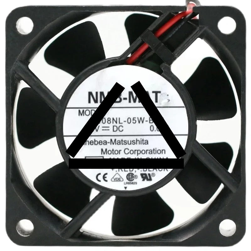 NMB-MAT 2408NL-05W-B30 DC 24V 0.07A 2 Wires Axial Cooling Fan