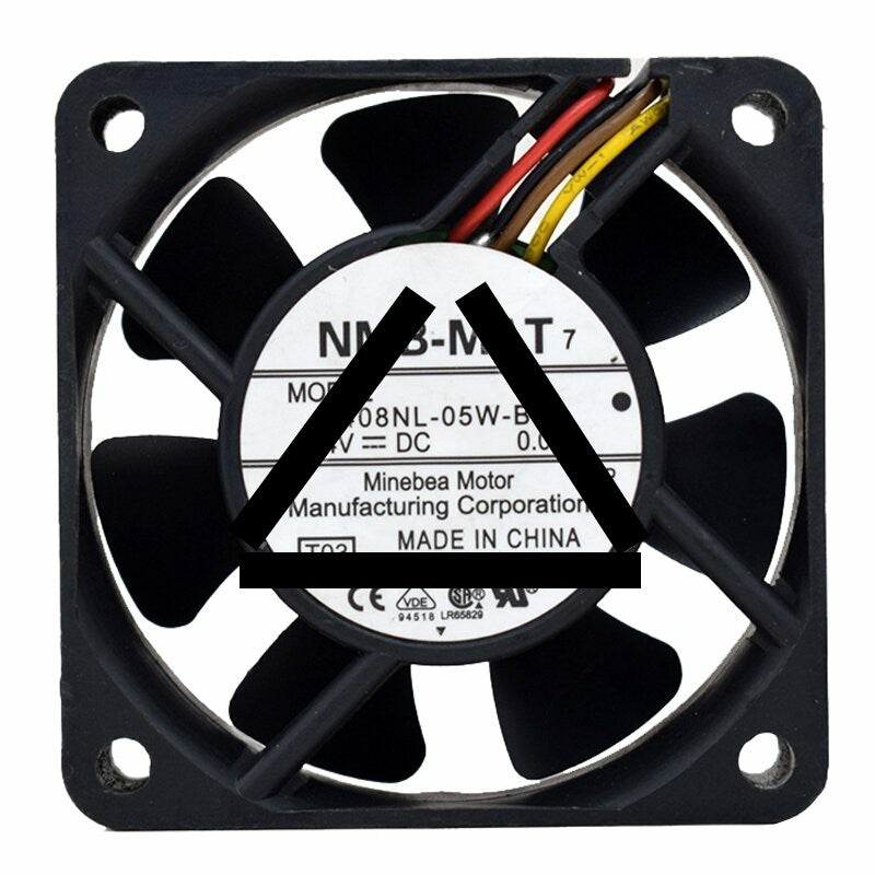 NMB-MAT 2408NL-05W-B56 DC 24V 0.09A 6020 Axial Cooling Fan