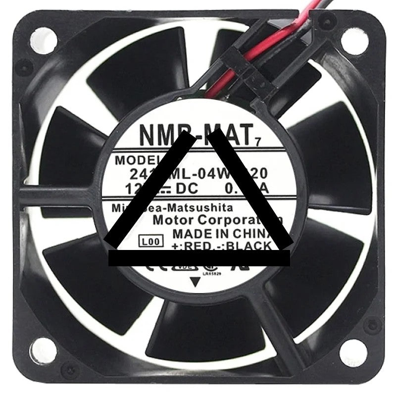 NMB-MAT 2410ML-04W-B20 DC 12V 0.16A 2 Wires Axial Cooling Fan
