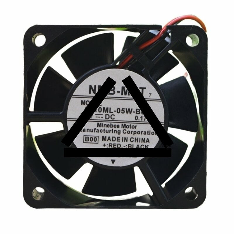 NMB-MAT 2410ML-05W-B60 DC 24V 0.17A 2 Wires Axial Cooling Fan