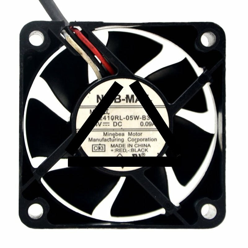 NMB-MAT 2410RL-05W-B39 DC 24V 0.09A 6025 Axial Cooling Fan