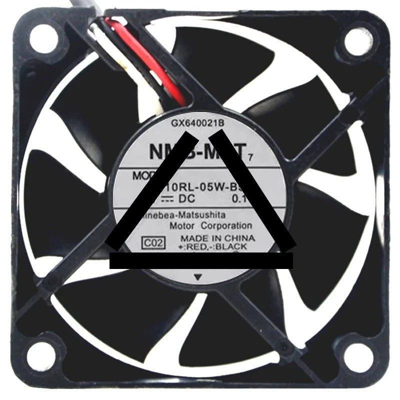 NMB-MAT 2410RL-05W-B59 DC 24V 0.11A 3 Wires Axial Cooling Fan