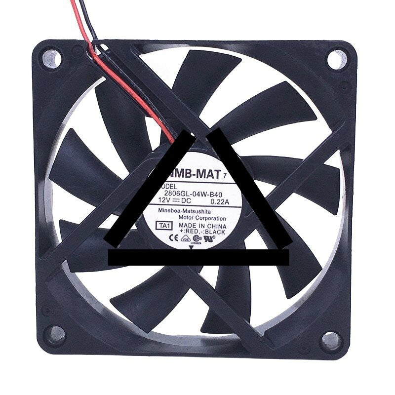 NMB-MAT 2806GL-04W-B40 DC 12V 0.22A 7015 Axial Cooling Fan