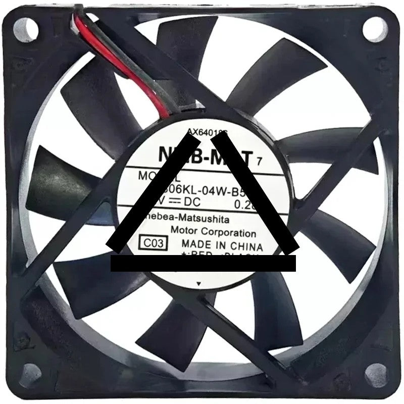 NMB-MAT 2806KL-04W-B50 DC 12V 0.28A 2 Wires Axial Cooling Fan