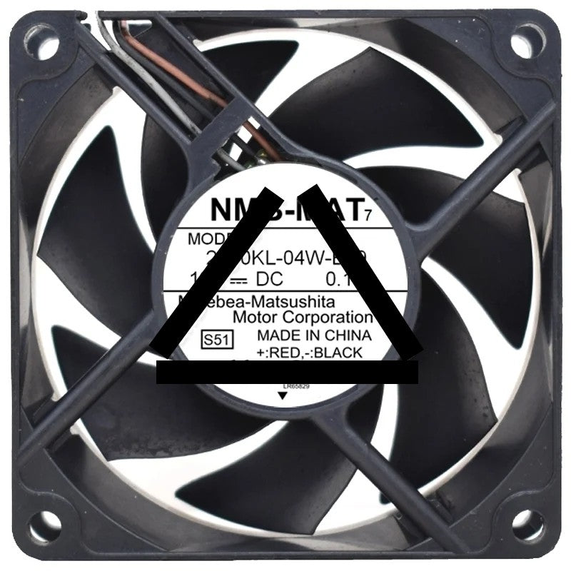 NMB-MAT 2810KL-04W-B19 DC 12V 0.11A 3 Wires Axial Cooling Fan