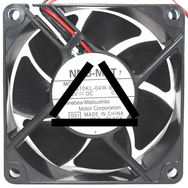 NMB-MAT 2810KL-04W-B89 DC 12V 0.40A 3 Wires Axial Cooling Fan