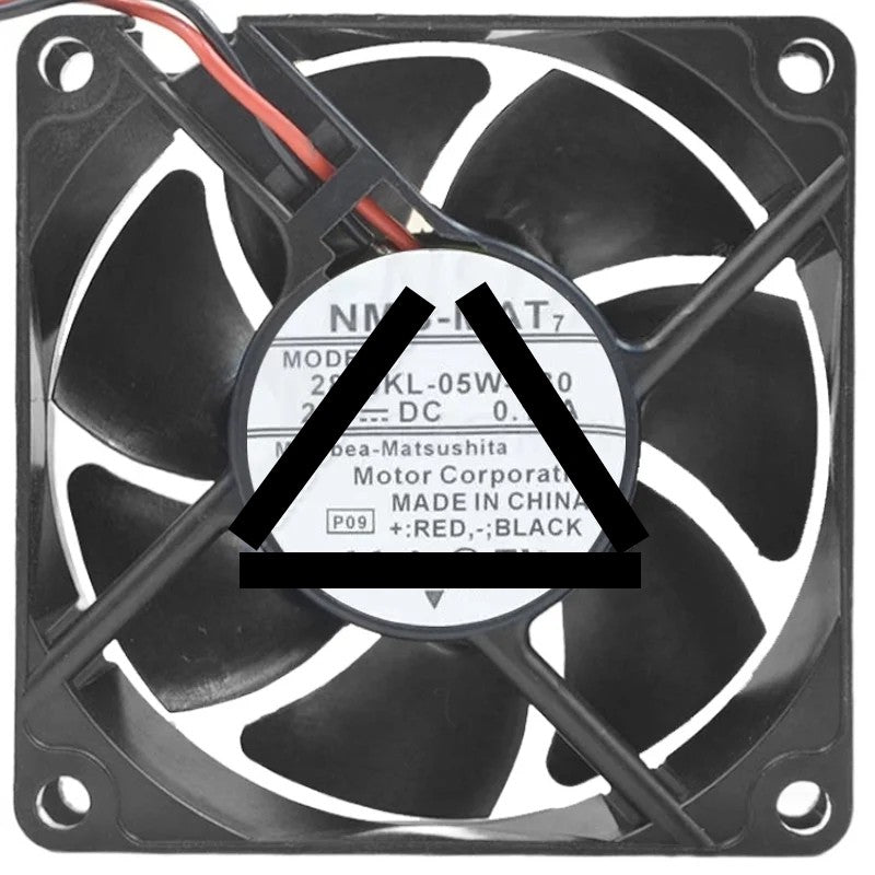 NMB-MAT 2810KL-05W-B30 DC 24V 0.13A 2 Wires Axial Cooling Fan