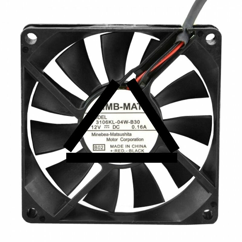 NMB-MAT 3106KL-04W-B30 DC 12V 0.16A 2 Wires / 3 Wires Axial Cooling Fan