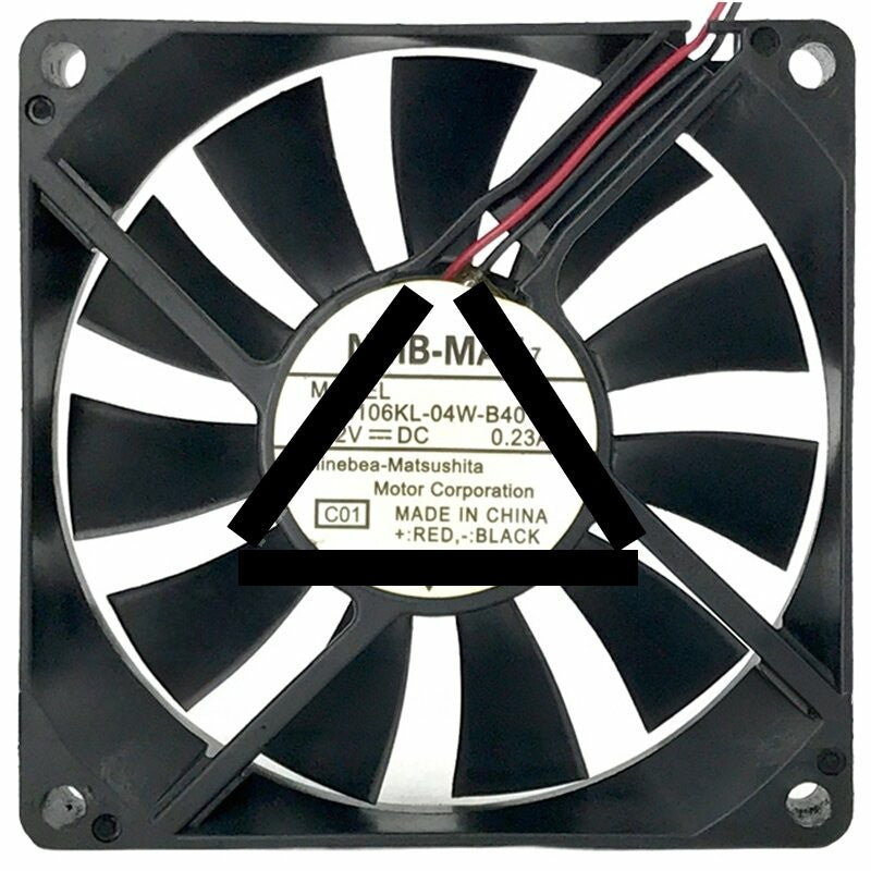 NMB-MAT 3106KL-04W-B40 DC 12V 0.23A 2 Wires 8015 Axial Cooling Fan