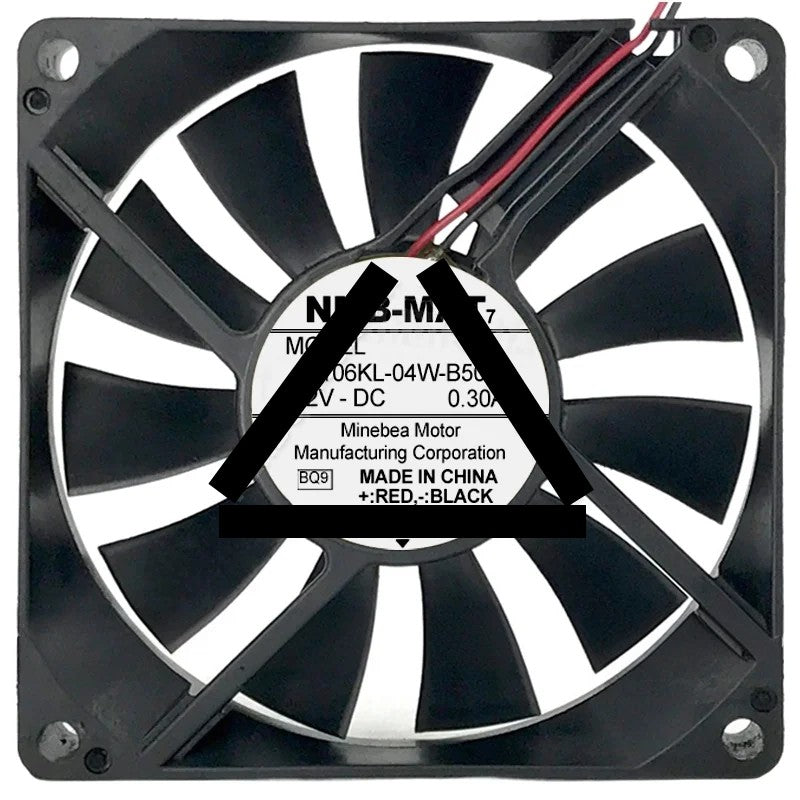 NMB-MAT 3106KL-04W-B50 DC 12V 0.30A 2 Wires Axial Cooling Fan