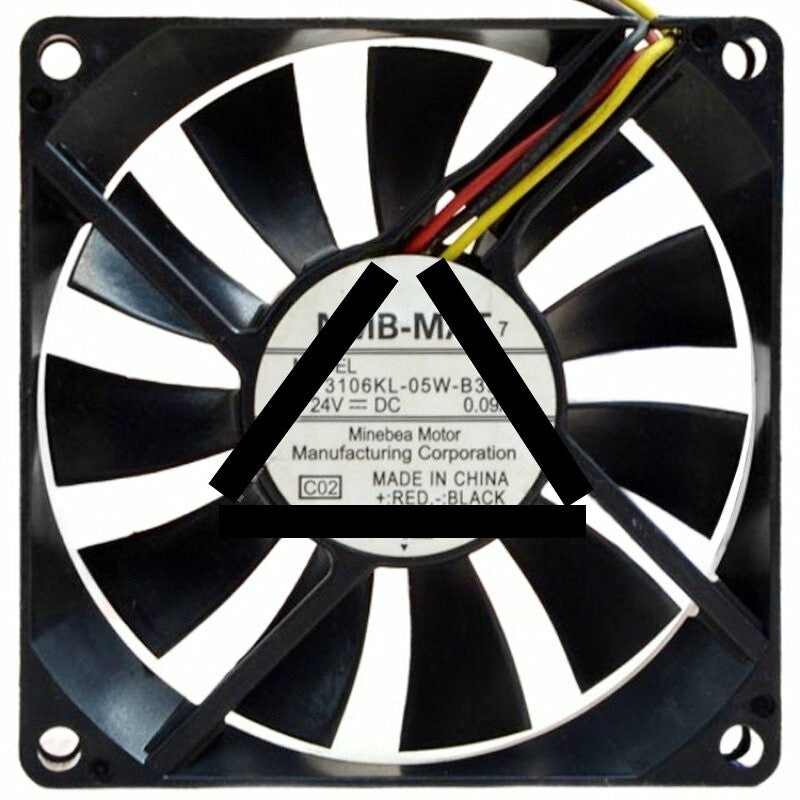 NMB-MAT 3106KL-05W-B39 DC 24V 0.09A 2 Wires / 3 Wires Axial Cooling Fan