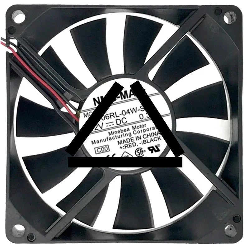 NMB-MAT 3106RL-04W-S40 DC 12V 0.31A 2 Wires Axial Cooling Fan