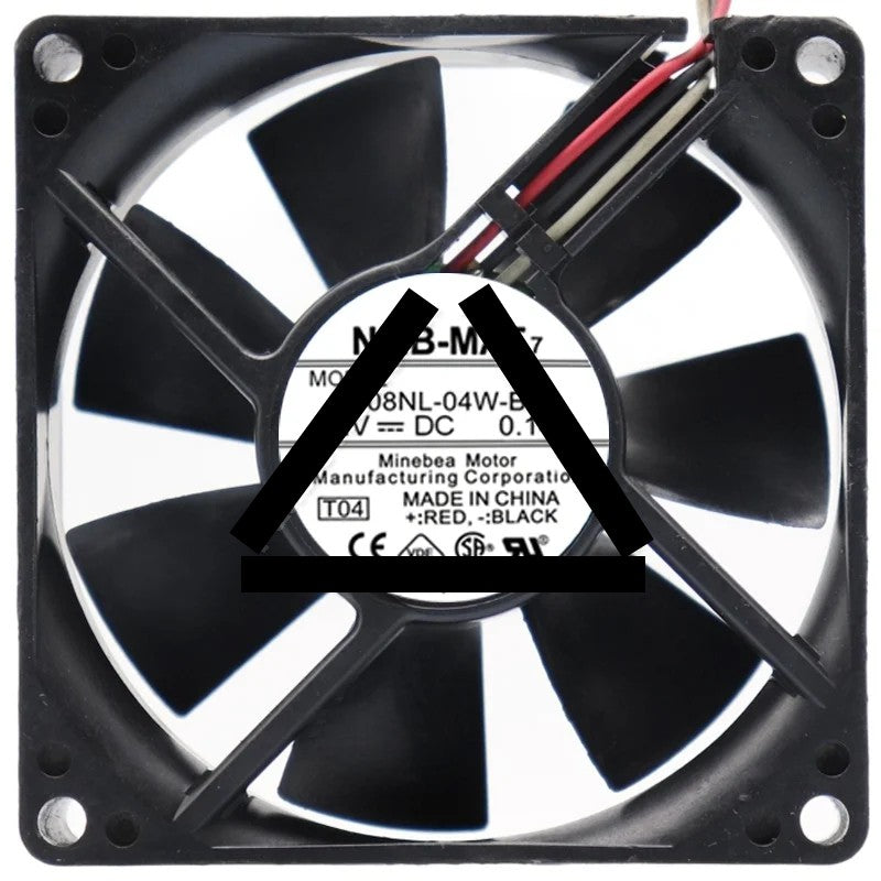 NMB-MAT 3108NL-04W-B29 DC 12V 0.14A 3 Wires Axial Cooling Fan