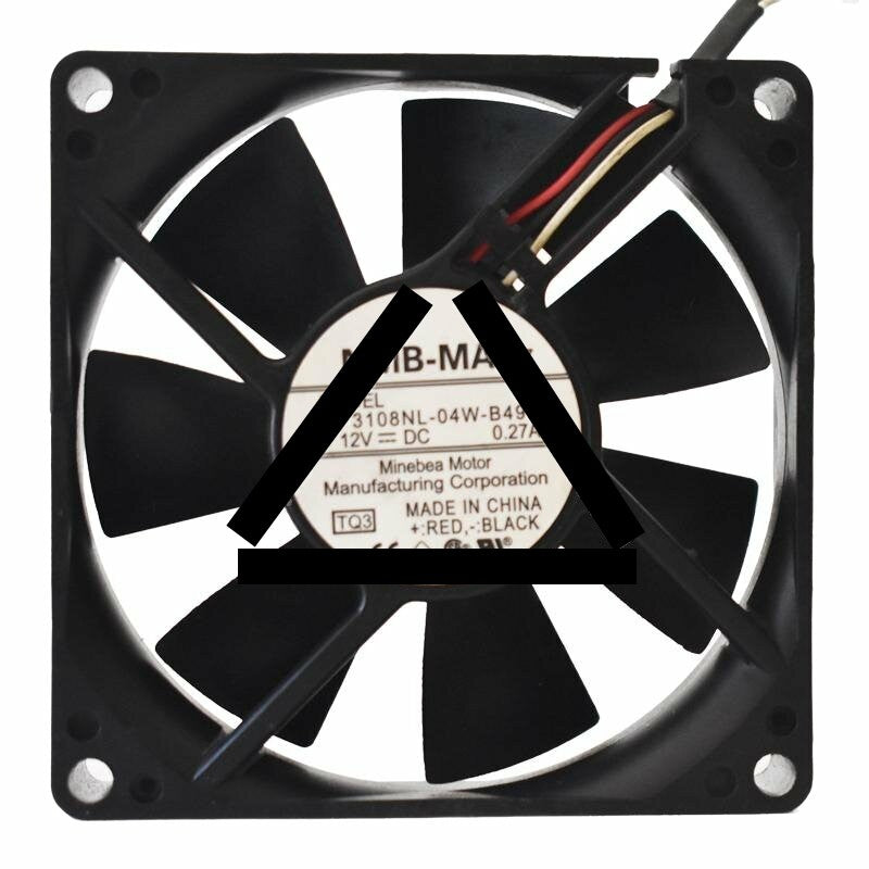 NMB-MAT 3108NL-04W-B49 DC 12V 0.27A 8020 Axial Cooling Fan