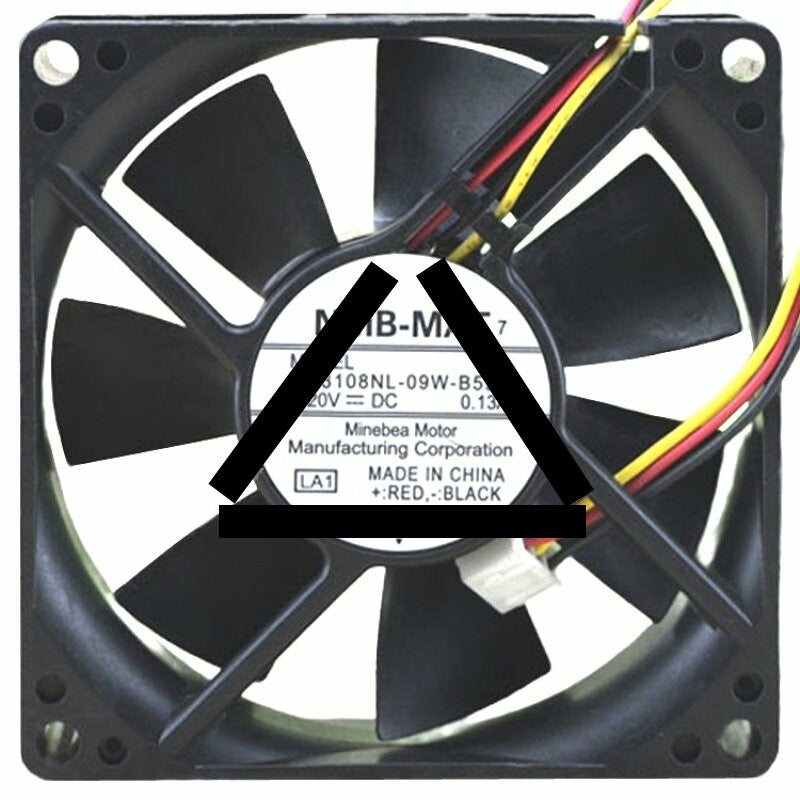 NMB-MAT 3108NL-09W-B59 DC 20V 0.13A 3 Wires Axial Cooling Fan