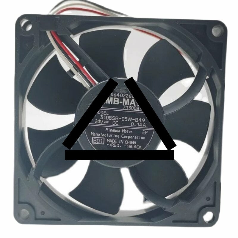 NMB-MAT 3108SB-05W-B49 DC 24V 0.14A 8020 Axial Cooling Fan