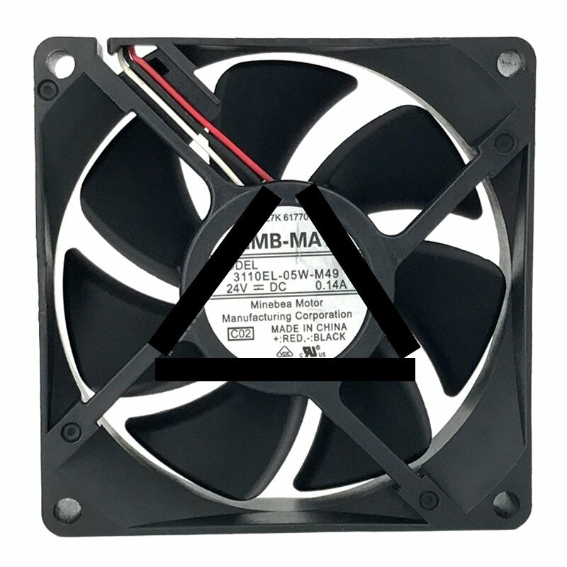 NMB-MAT 3110EL-05W-M49 DC 24V 0.14A 8025 Axial Cooling Fan