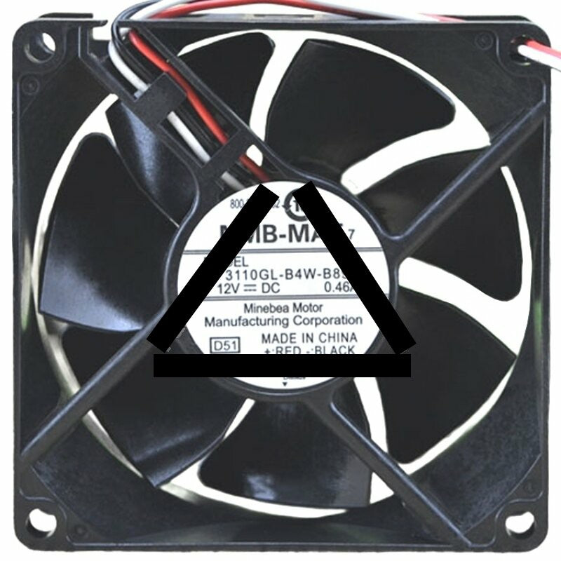 NMB-MAT 3110GL-B4W-B89 DC 12V 0.46A 3 Wires Axial Cooling Fan