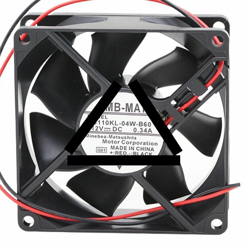NMB-MAT 3110KL-04W-B60 DC 12V 0.34A 8025 Axial Cooling Fan