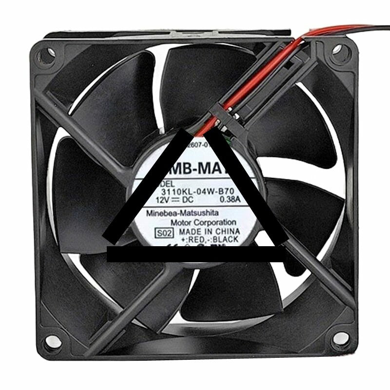 NMB-MAT 3110KL-04W-B70 DC 12V 0.38A 8025 Axial Cooling Fan