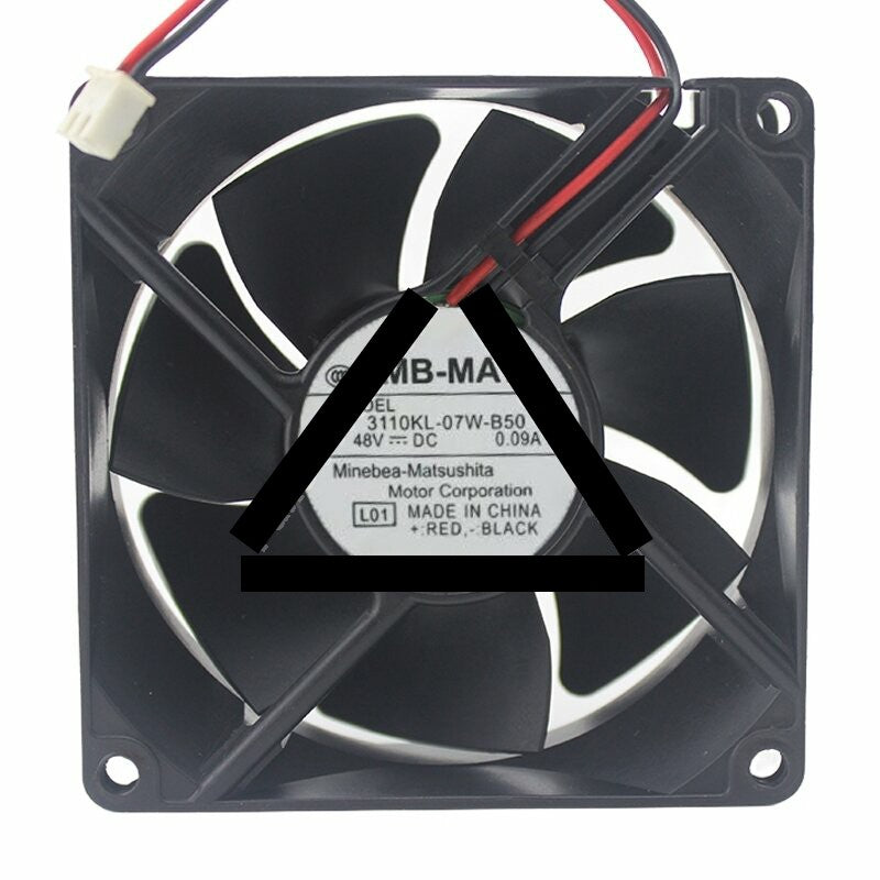 NMB-MAT 3110KL-07W-B50 DC 48V 0.09A 8025 Axial Cooling Fan