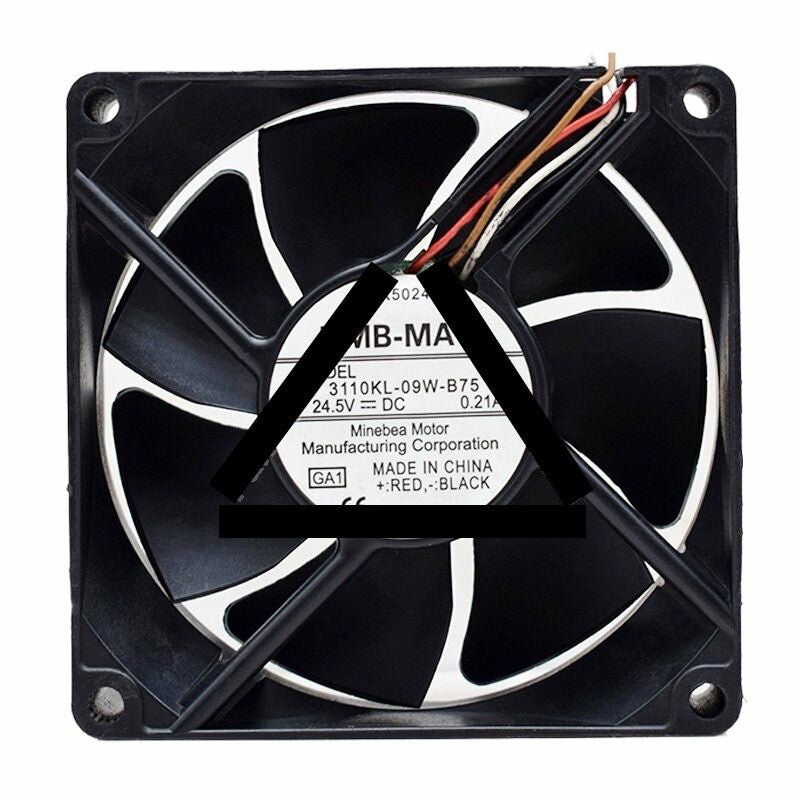 NMB-MAT 3110KL-09W-B75 DC 24.5V 0.21A 8025 Axial Cooling Fan