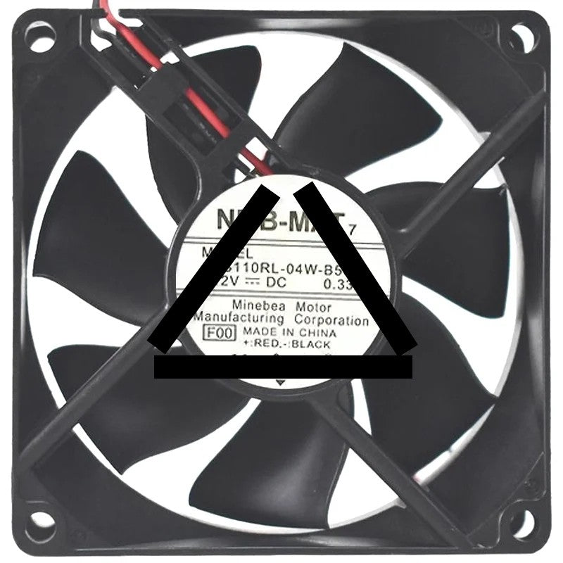 NMB-MAT 3110RL-04W-B50 DC 12V 0.33A 2 Wires Axial Cooling Fan