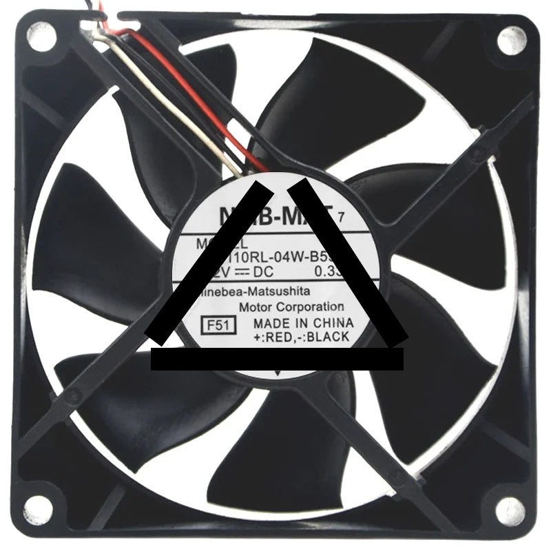 NMB-MAT 3110RL-04W-B59 DC 12V 0.33A 3 Wires Axial Cooling Fan