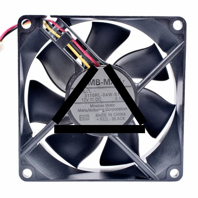 NMB-MAT 3110RL-04W-S19 DC 12V 0.10A 8025 Axial Cooling Fan