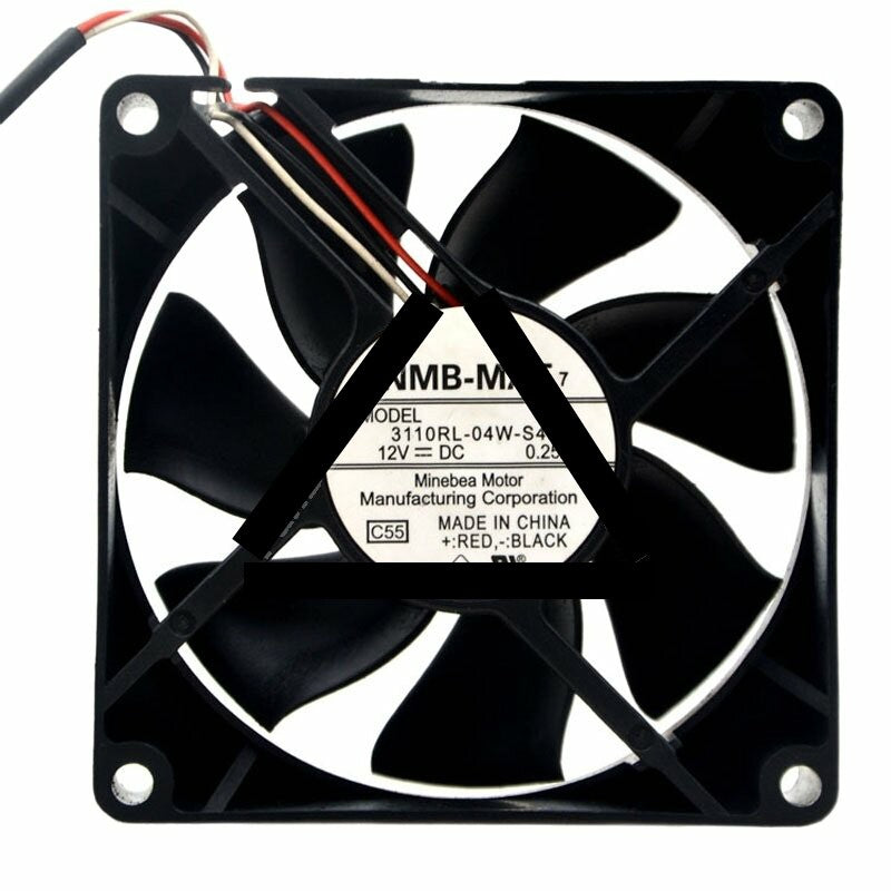 NMB-MAT 3110RL-04W-S49 DC 12V 0.25A 8025 Axial Cooling Fan