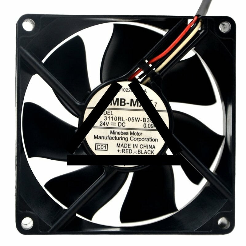 NMB-MAT 3110RL-05W-B39 DC 24V 0.09A 8025 Axial Cooling Fan