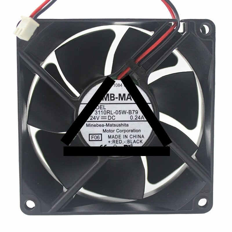 NMB-MAT 3110RL-05W-B79 DC 24V 0.24A 8025 Axial Cooling Fan