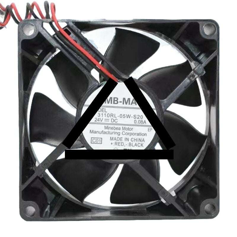 NMB-MAT 3110RL-05W-S20 DC 24V 0.08A 8025 Axial Cooling Fan