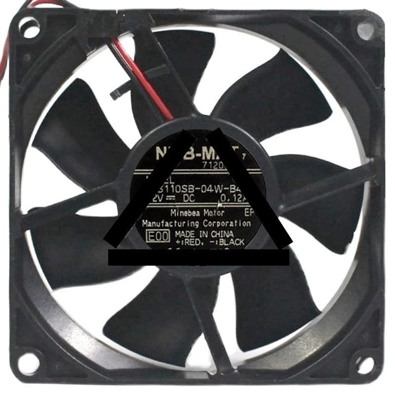NMB-MAT 3110SB-04W-B40 DC 12V 0.12A 2 Wires Axial Cooling Fan
