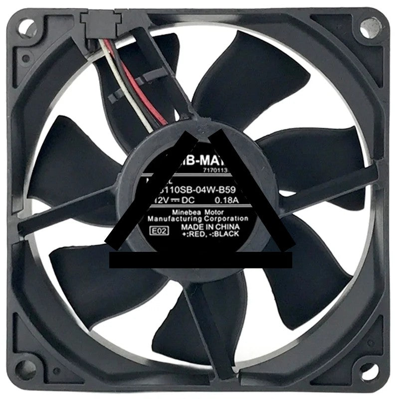 NMB-MAT 3110SB-04W-B59 DC 12V 0.18A 3 Wires Axial Cooling Fan