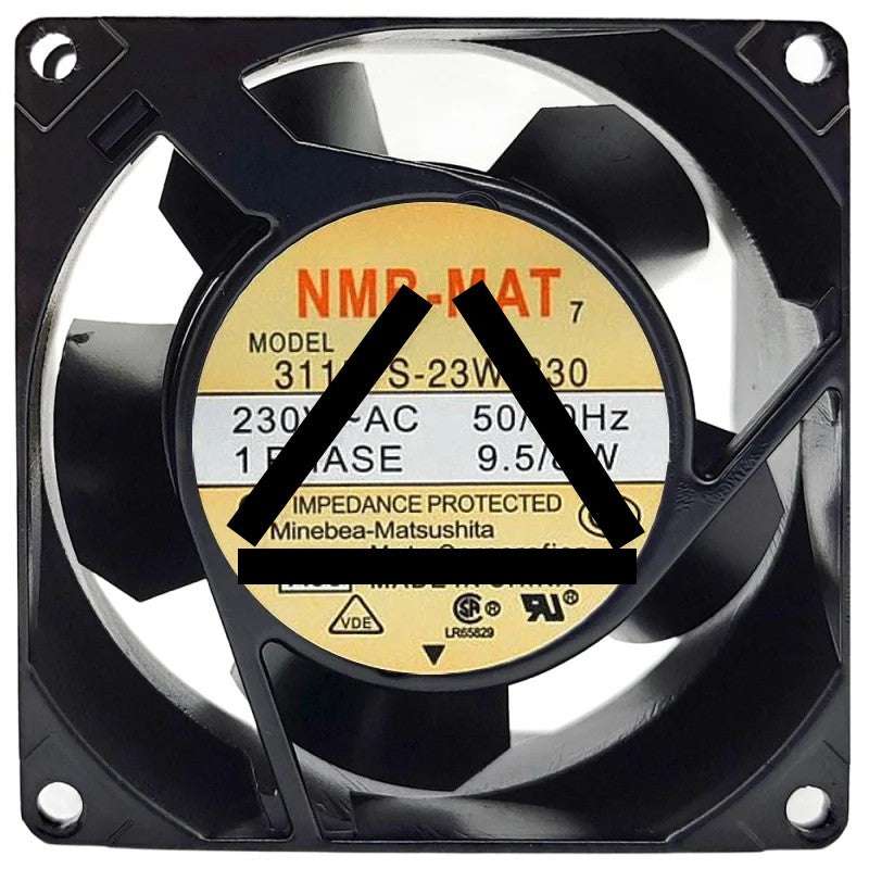 NMB-MAT 3115FS-23W-B30 230V 9.5/8W Impedance Protected 1 PHASE Cooling Fan