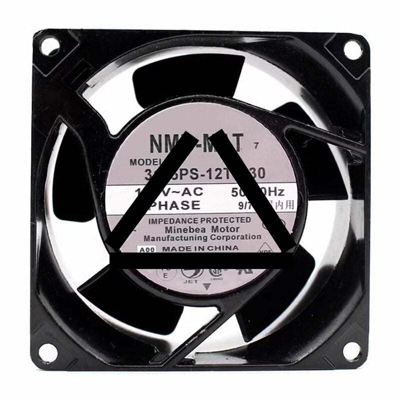 NMB-MAT 3115PS-12T-B30 AC 115V 9/7W 2 Wires Axial Cooling Fan
