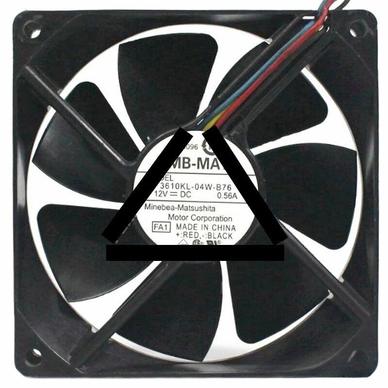 NMB-MAT 3610KL-04W-B76 DC 12V 0.56A 4 Wires 9225 PWM Axial Cooling Fan